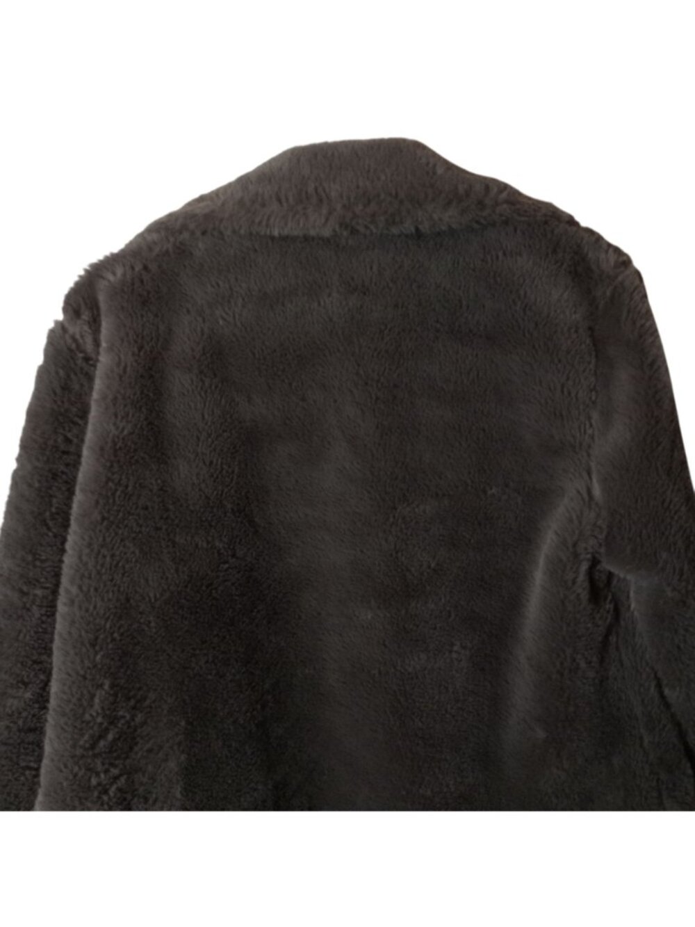 Cotton Emporium Womens Faux Fur Cropped Jacket Gray Size M Hook Plush Fuzzy USA - Picture 8 of 10